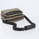 GUCCI GG Supreme Shoulder Bag PVC Beige Silver 114531 Auth 207872-7