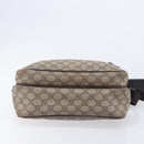 GUCCI GG Supreme Shoulder Bag PVC Beige Silver 114531 Auth 207872-9