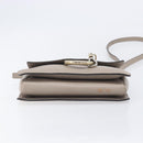 Chloe Fay Shoulder Bag Leather Suede Beige Gold Auth 207873A-10
