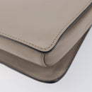 Chloe Fay Shoulder Bag Leather Suede Beige Gold Auth 207873A-14