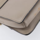 Chloe Fay Shoulder Bag Leather Suede Beige Gold Auth 207873A-15