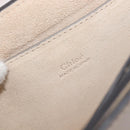 Chloe Fay Shoulder Bag Leather Suede Beige Gold Auth 207873A-22