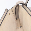 Chloe Fay Shoulder Bag Leather Suede Beige Gold Auth 207873A-25