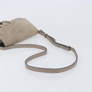 Chloe Fay Shoulder Bag Leather Suede Beige Gold Auth 207873A-7