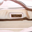 VERSACE Chain Tote Bag Leather Pink Gold Auth 207875M-17
