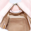 VERSACE Chain Tote Bag Leather Pink Gold Auth 207875M-19