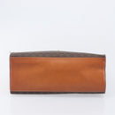 CELINE Macadam Hand Bag PVC Brown Gold Tone Auth 207876V-7