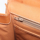 CELINE Macadam Hand Bag PVC Brown Gold Tone Auth 207876V-27