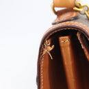 CELINE Macadam Hand Bag PVC Brown Gold Tone Auth 207876V-6