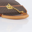 CELINE Macadam Hand Bag PVC Brown Gold Tone Auth 207876V-8