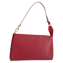 LOUIS VUITTON Epi Pochette Accessoires Accessory Pouch Red M52987 Auth 207877A-1