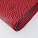 LOUIS VUITTON Epi Pochette Accessoires Accessory Pouch Red M52987 Auth 207877A-14