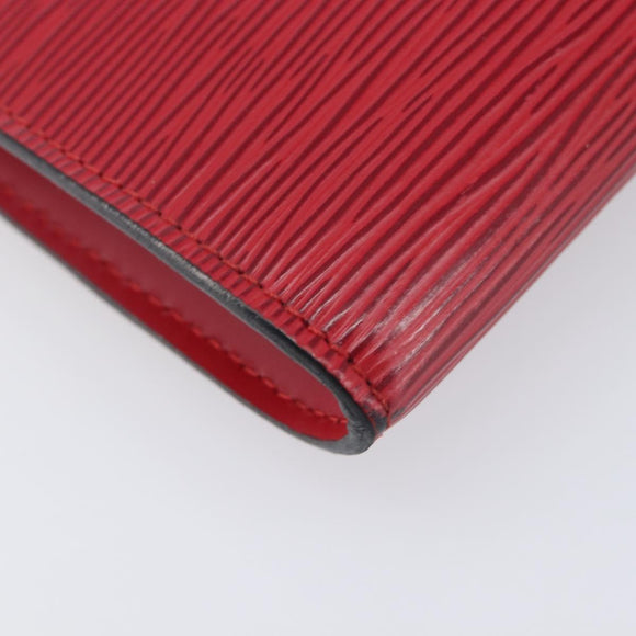 LOUIS VUITTON Epi Pochette Accessoires Accessory Pouch Red M52987 Auth 207877A