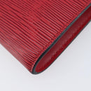 LOUIS VUITTON Epi Pochette Accessoires Accessory Pouch Red M52987 Auth 207877A-16