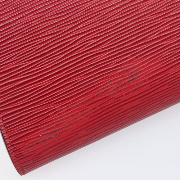 LOUIS VUITTON Epi Pochette Accessoires Accessory Pouch Red M52987 Auth 207877A