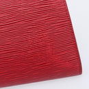 LOUIS VUITTON Epi Pochette Accessoires Accessory Pouch Red M52987 Auth 207877A-18
