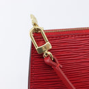 LOUIS VUITTON Epi Pochette Accessoires Accessory Pouch Red M52987 Auth 207877A-20