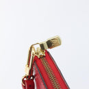 LOUIS VUITTON Epi Pochette Accessoires Accessory Pouch Red M52987 Auth 207877A-21