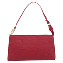 LOUIS VUITTON Epi Pochette Accessoires Accessory Pouch Red M52987 Auth 207877A-13