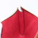 LOUIS VUITTON Epi Pochette Accessoires Accessory Pouch Red M52987 Auth 207877A-23