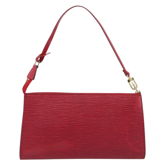 LOUIS VUITTON Epi Pochette Accessoires Accessory Pouch Red M52987 Auth 207877A