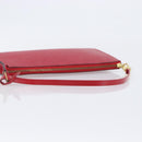 LOUIS VUITTON Epi Pochette Accessoires Accessory Pouch Red M52987 Auth 207877A-8