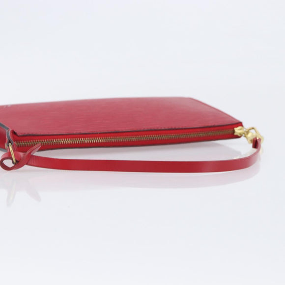 LOUIS VUITTON Epi Pochette Accessoires Accessory Pouch Red M52987 Auth 207877A
