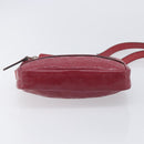 GUCCI GG Crystal Shoulder Bag PVC Red Silver 201447 Auth 207882A-10