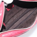 GUCCI GG Crystal Shoulder Bag PVC Red Silver 201447 Auth 207882A-18