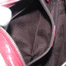 GUCCI GG Crystal Shoulder Bag PVC Red Silver 201447 Auth 207882A-22