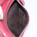 GUCCI GG Crystal Shoulder Bag PVC Red Silver 201447 Auth 207882A-23