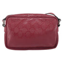 GUCCI GG Crystal Shoulder Bag PVC Red Silver 201447 Auth 207882A-3