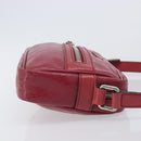 GUCCI GG Crystal Shoulder Bag PVC Red Silver 201447 Auth 207882A-4
