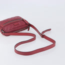 GUCCI GG Crystal Shoulder Bag PVC Red Silver 201447 Auth 207882A-7