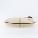 BURBERRY Blue Label Shoulder Bag Canvas Ivory Silver Auth 207885A-5