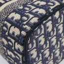 Christian Dior Trotter Canvas Oblique Vanity Cosmetic Pouch Navy Auth 207891V-14
