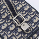 Christian Dior Trotter Canvas Oblique Vanity Cosmetic Pouch Navy Auth 207891V-19