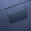 Christian Dior Trotter Canvas Oblique Vanity Cosmetic Pouch Navy Auth 207891V-21