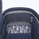 Christian Dior Trotter Canvas Oblique Vanity Cosmetic Pouch Navy Auth 207891V-22