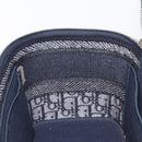 Christian Dior Trotter Canvas Oblique Vanity Cosmetic Pouch Navy Auth 207891V-23