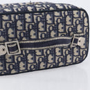 Christian Dior Trotter Canvas Oblique Vanity Cosmetic Pouch Navy Auth 207891V-7