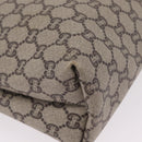 GUCCI GG Plus Supreme Web Sherry Line Tote Bag PVC Beige Gold Auth 207895-12