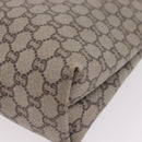 GUCCI GG Plus Supreme Web Sherry Line Tote Bag PVC Beige Gold Auth 207895-13