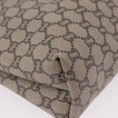 GUCCI GG Plus Supreme Web Sherry Line Tote Bag PVC Beige Gold Auth 207895-14