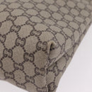 GUCCI GG Plus Supreme Web Sherry Line Tote Bag PVC Beige Gold Auth 207895-15