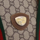 GUCCI GG Plus Supreme Web Sherry Line Tote Bag PVC Beige Gold Auth 207895-16
