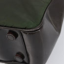 PRADA Hand Bag Nylon Green Auth 207896-16