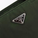 PRADA Hand Bag Nylon Green Auth 207896-15