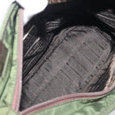 PRADA Hand Bag Nylon Green Auth 207896-8