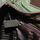 PRADA Hand Bag Nylon Green Auth 207896-24